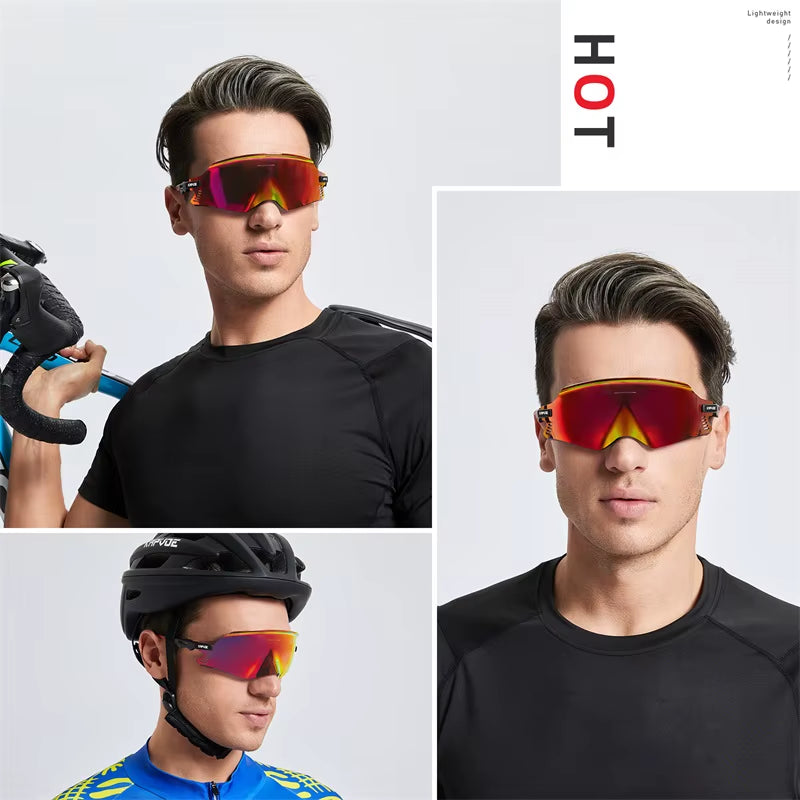 KAPOVE Photochromic Mountains Sports Road Cycling Sunglasses UV400 Cycling Eyewear Men Women Bicycle Riding Driving Glasses