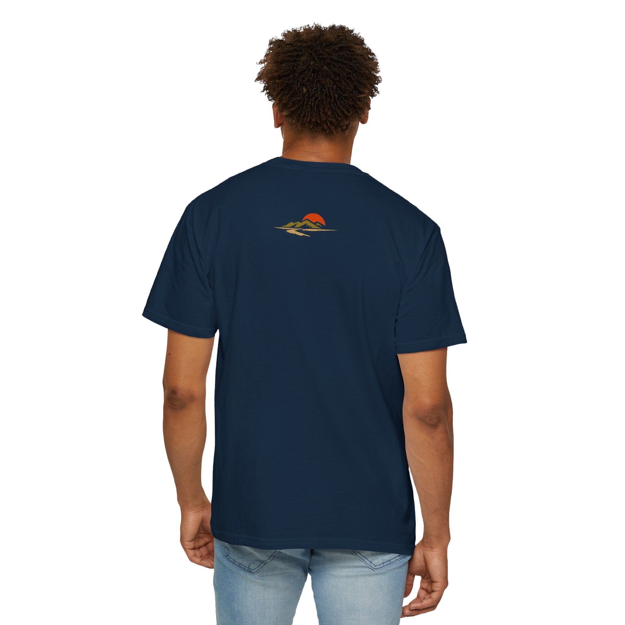 Dustline Cycling T-Shirt — Mountain Ride Graphic Tee ("Respect the ride. Trust the gear.")