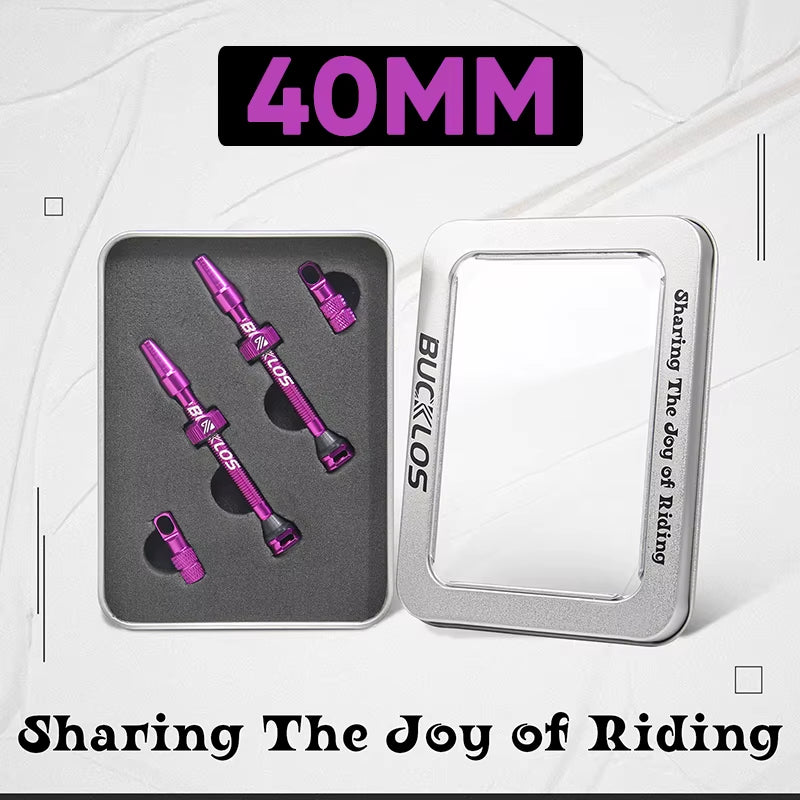 40/44/55/60/65/80/100Mm Tubeless Valves Bike Aluminum Alloy Presta Nipples Removable Core Air Valve for Road MTB Bicycle