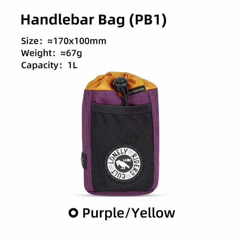 C-HOLD Bike Handlebar Stem Bag Water Bottle Bicycle Bag Snack Storage Bikepacking Touring Commuting Insulated Kettle Pouch