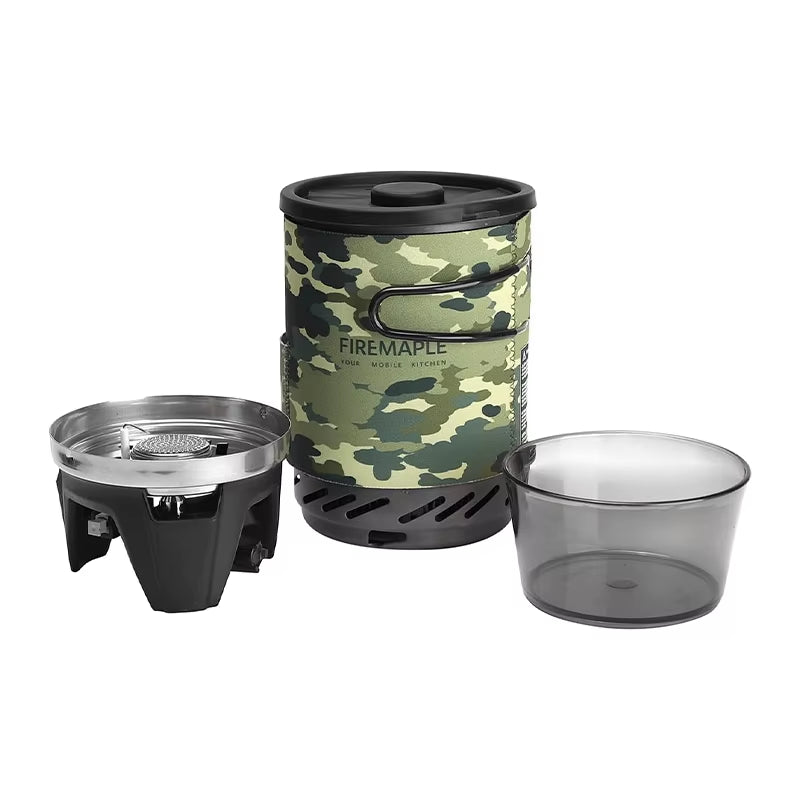 Fire Maple Star X1 Camping Stoves Outdoor Hiking Cooking System with Stove Heat Exchanger Pot Bowl Portable Gas Burners FMS-X1