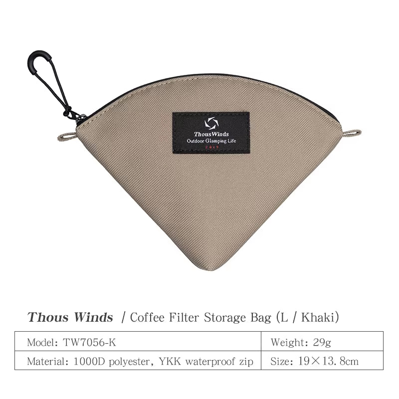 Camping Portable Coffee Paper Storage Bag Outdoor Kitchen Organizer Multifunctional Camping Supplies