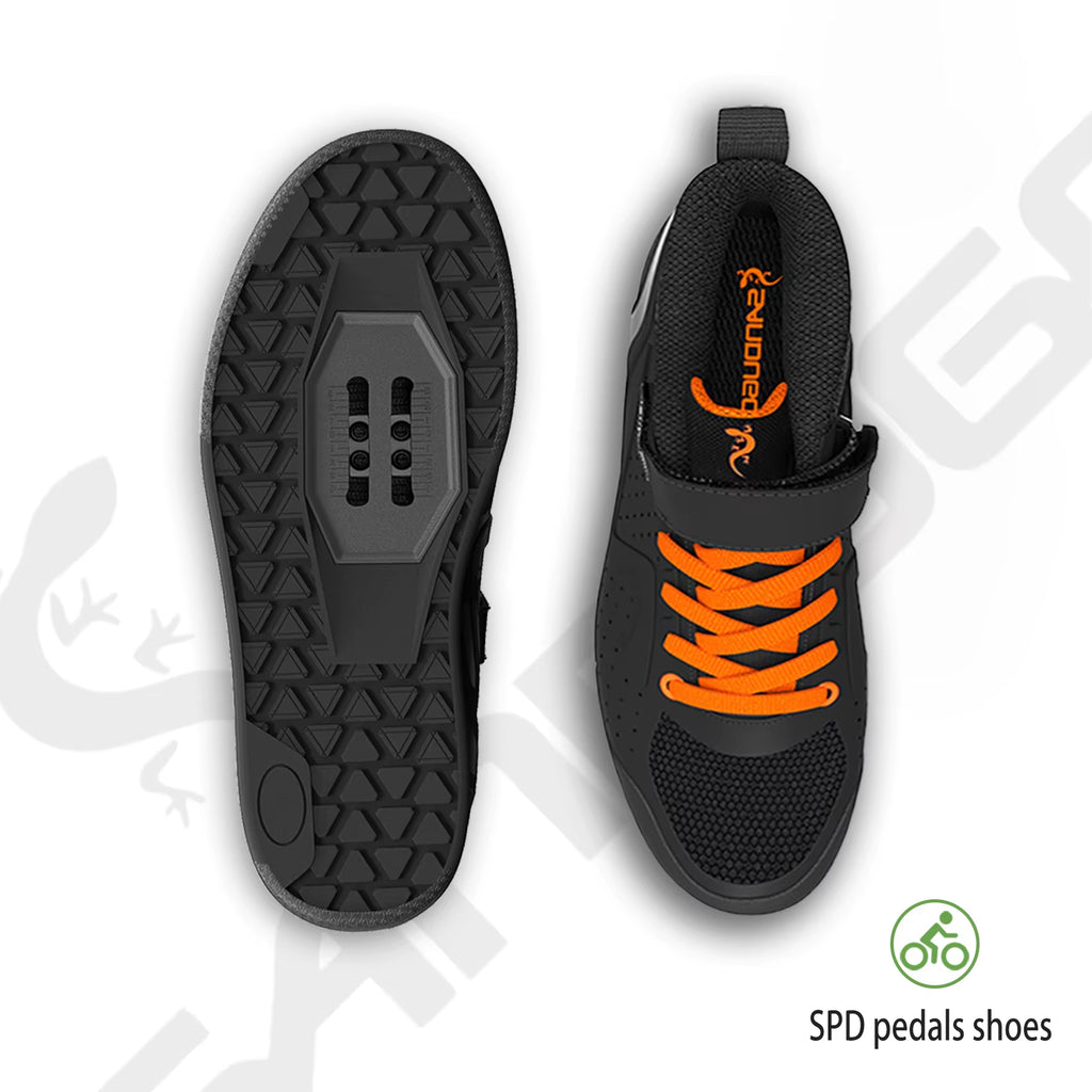 Cycling Shoes for Men Apply to Mountain Bike Downhill Uphill and Indoor Bicycle Compatible with SPD and Flatpedal