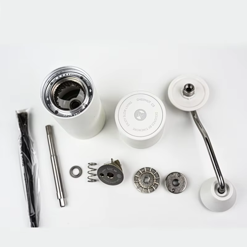Chestnut C3 Manual Coffee Grinder Portable Pour over Espresso Grinder S2C Burr inside Hand Grinder with Double Bearing