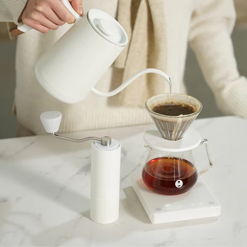 Chestnut C3 Manual Coffee Grinder Portable Pour over Espresso Grinder S2C Burr inside Hand Grinder with Double Bearing