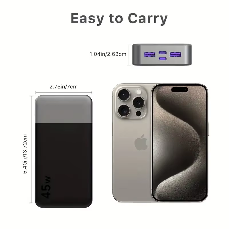 JUOVI 20000mAh Portable Charger for Travel and Adventure