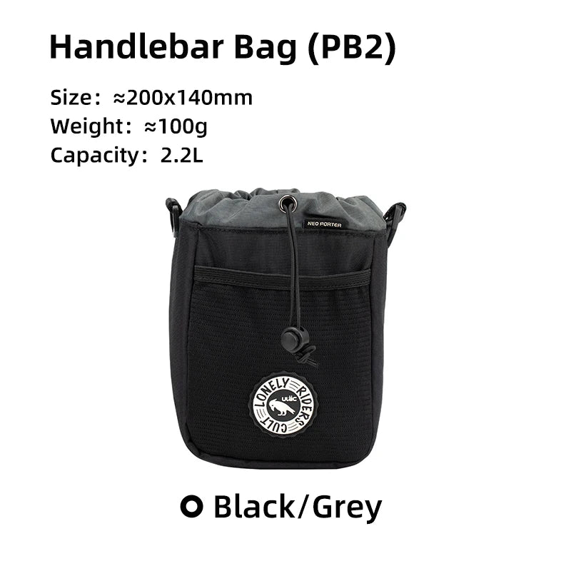 C-HOLD Bike Handlebar Stem Bag Water Bottle Bicycle Bag Snack Storage Bikepacking Touring Commuting Insulated Kettle Pouch