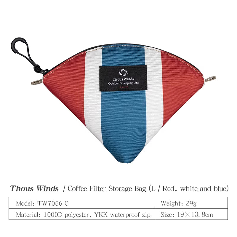 Camping Portable Coffee Paper Storage Bag Outdoor Kitchen Organizer Multifunctional Camping Supplies