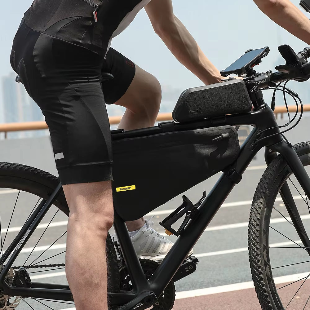 Bicycle Frame Bag Waterproof 4L Big Capacity Bicycle Bikepacking Bag Storage Tool Pouch for MTB Road Bike Accessories