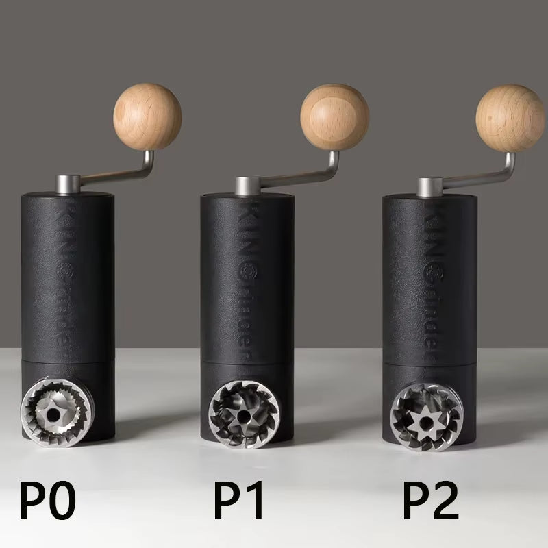 Kingrinder P0/P2 Lightweight Manual Hand Coffee Grinder for Moka Pot Drip with Assembly Consistency Stainless Steel Burr
