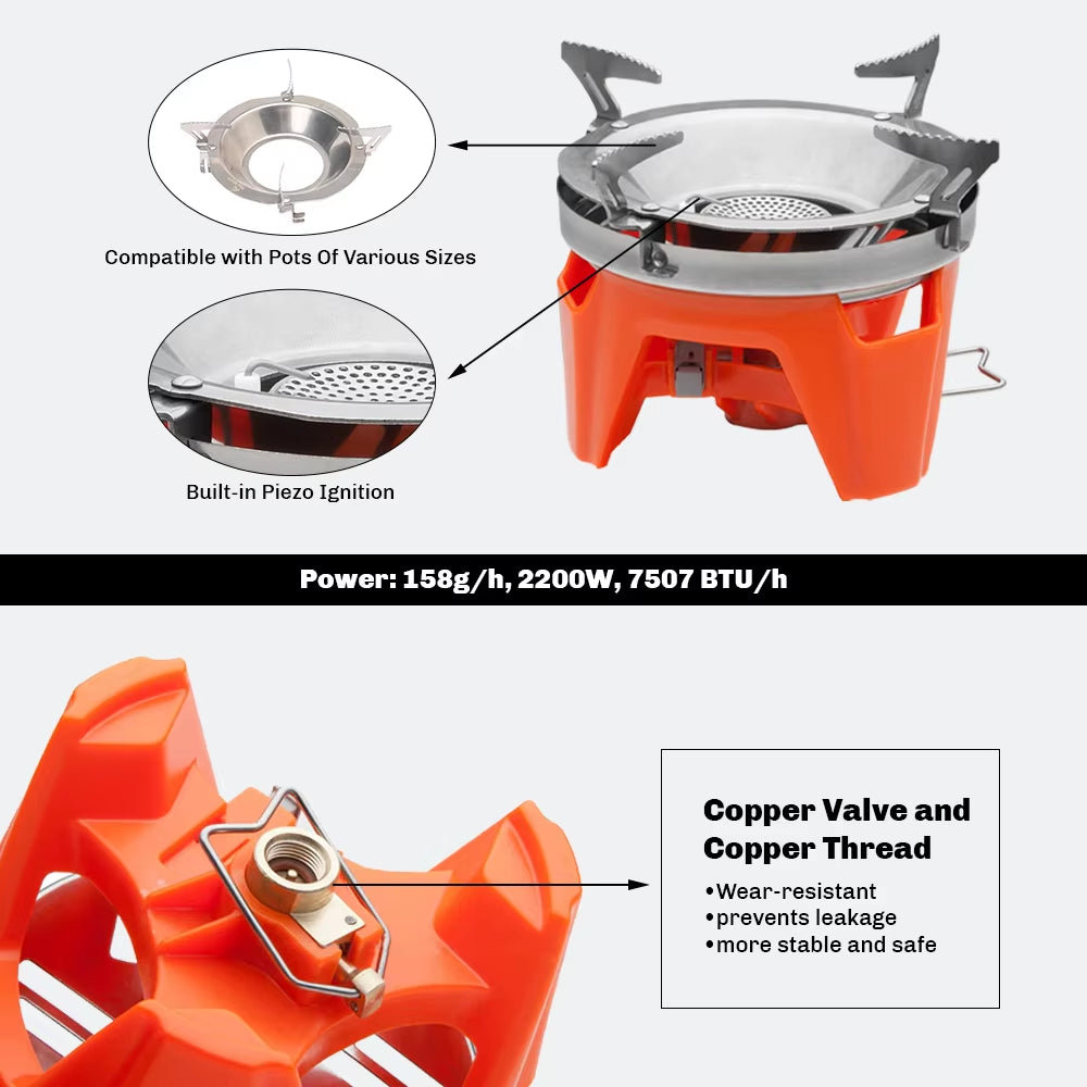 Fire Maple X2 Outdoor Gas Stove Burner Tourist Portable Cooking System with Heat Exchanger Pot FMS-X2 Camping Hiking Gas Cooker