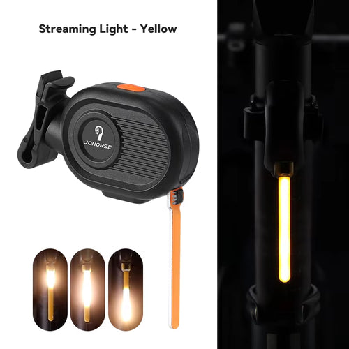 Bicycle Tail Light,Mountain Road Rear Bike Light,Bike Running Water Light,Usb Charging LED Light for Bike,Riding Equipment