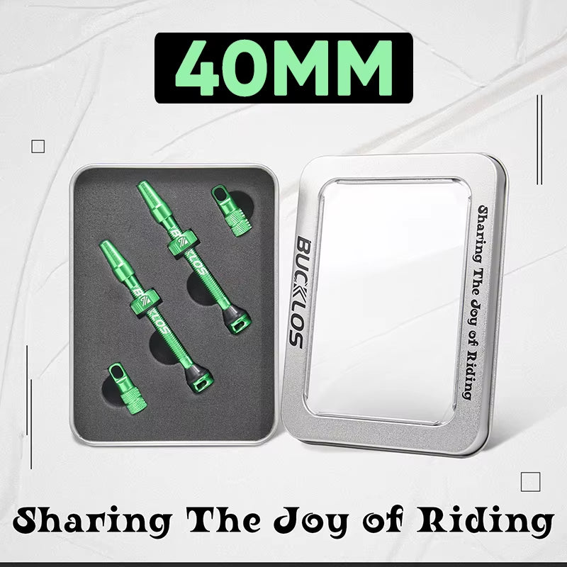 40/44/55/60/65/80/100Mm Tubeless Valves Bike Aluminum Alloy Presta Nipples Removable Core Air Valve for Road MTB Bicycle