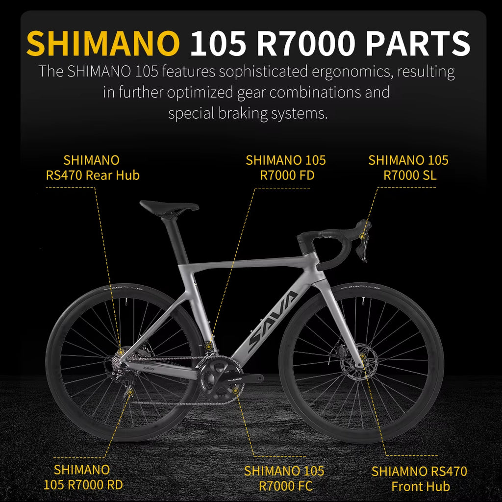 Anniversary Special Edition, Carbon Fiber Road Bike, UCI CE Certified Adult Racing, with Shimano 105 22 Speed Components