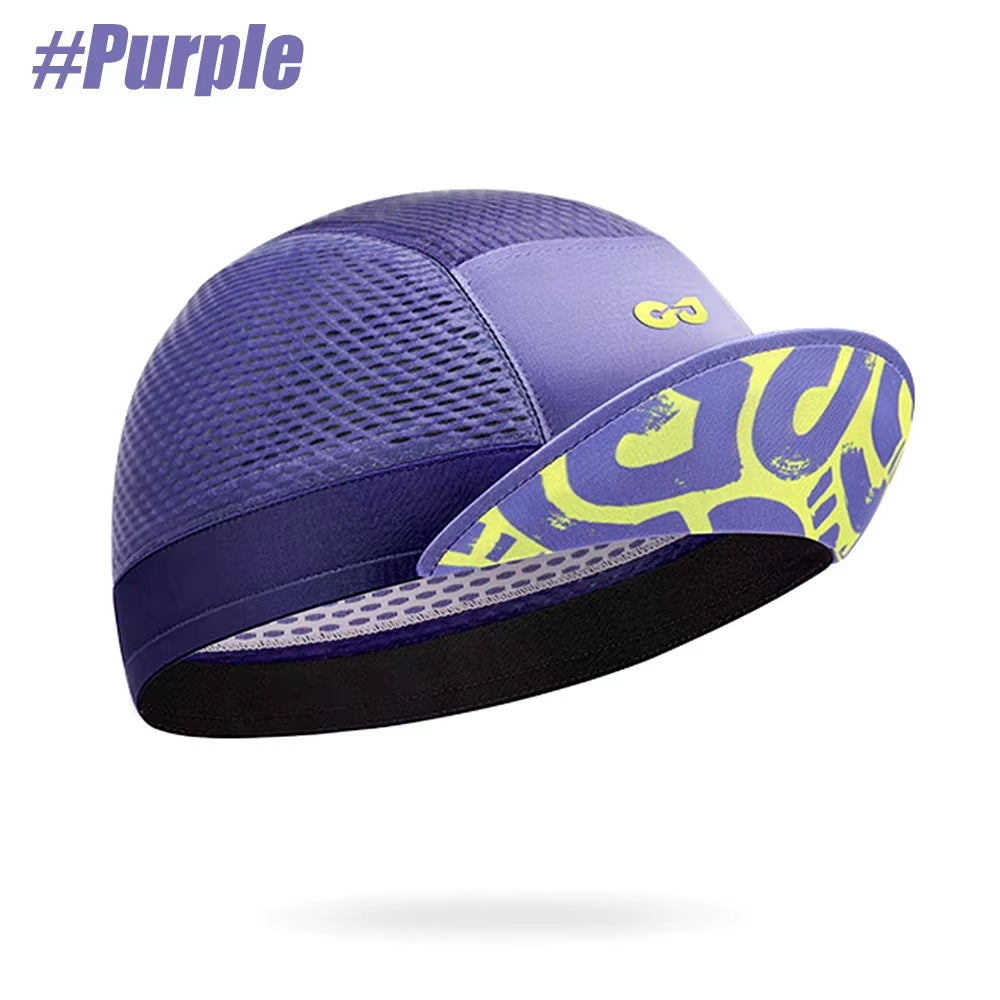 GOMOREON 1Pcs Funny Cycling Cap - Polyester Cycling Hat-Under Helmet - Cycling Helmet Liner Breathable&Sweat Uptake