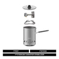 Petrel Quickboil Pro System Ultralight Cooking System Portable Lightweight Outdoor Backpacking Gas Stove for Camping