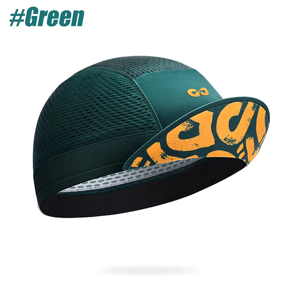 GOMOREON 1Pcs Funny Cycling Cap - Polyester Cycling Hat-Under Helmet - Cycling Helmet Liner Breathable&Sweat Uptake