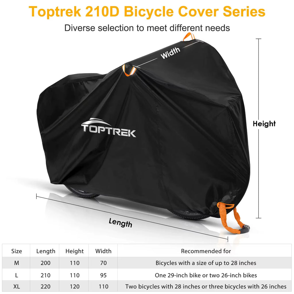 Bike Cover 210D High Quality Bicycle Protector Multipurpose Rain Snow Dust Waterproof New All Weather Protective Covers