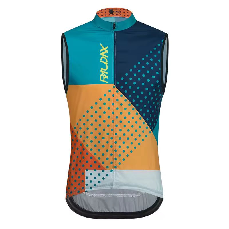 Raudax Motorcycle Vest Lightweight Windproof Summer Cycling Vest Sleeveless Team Mountain Cycling Sweatshirt for Sports Fitness