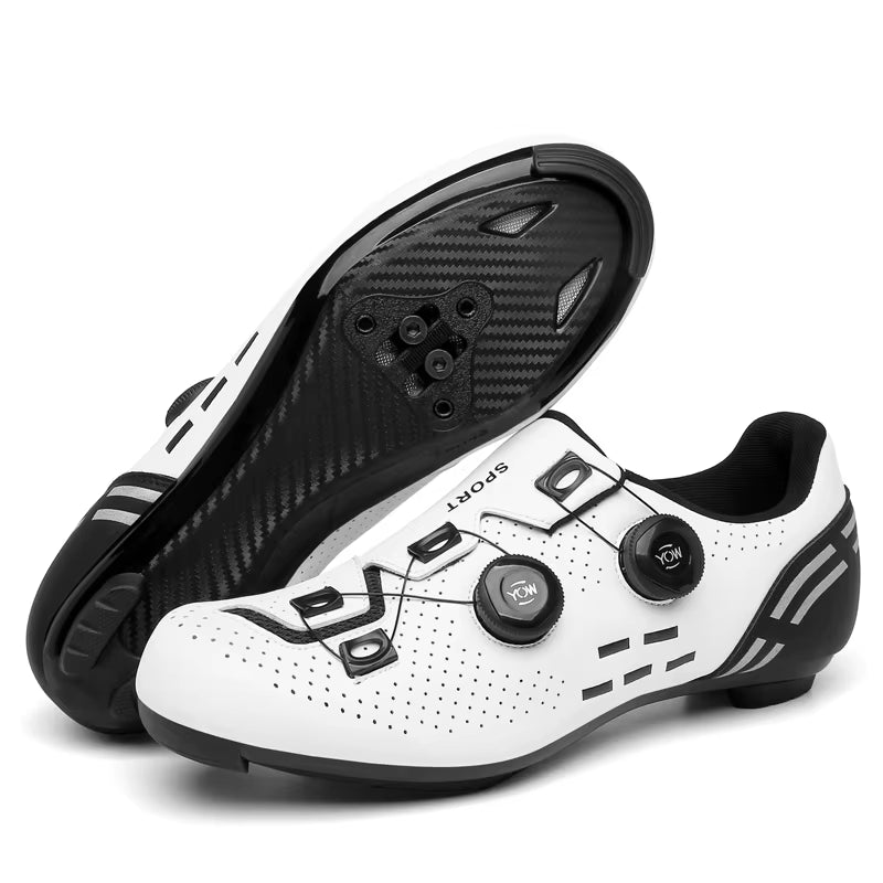 Speed Cycling Sneakers Road Bike Shoes Men Women Sports Route Cycling Shoes Self-Locking Racing Bicycle Cleats Shoes for Shimano