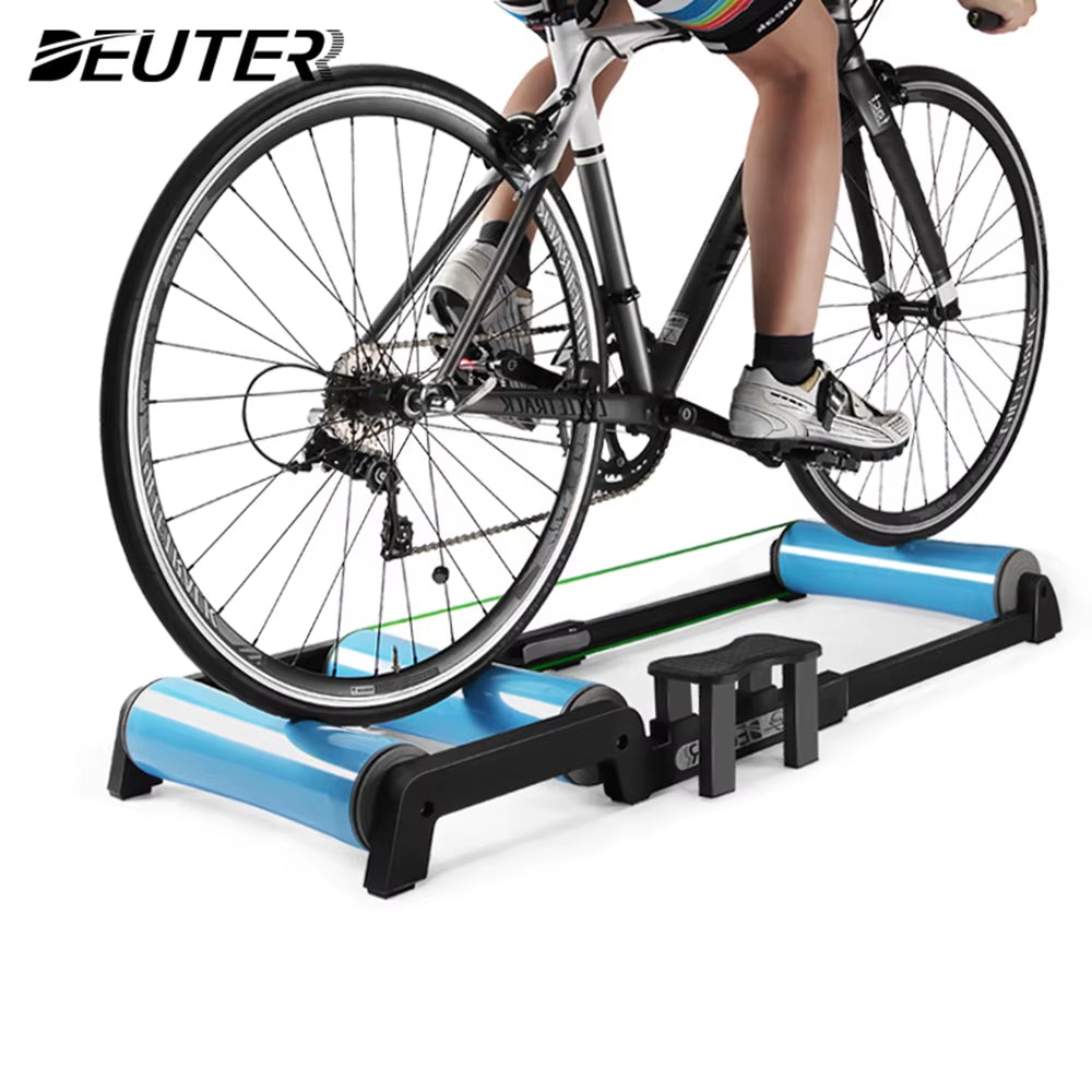 Bike Roller Trainer MTB Road Cycling Platform Trainer Adjustable Riding Platform Aluminium Alloy Mute Indoor Exercise Home Gym