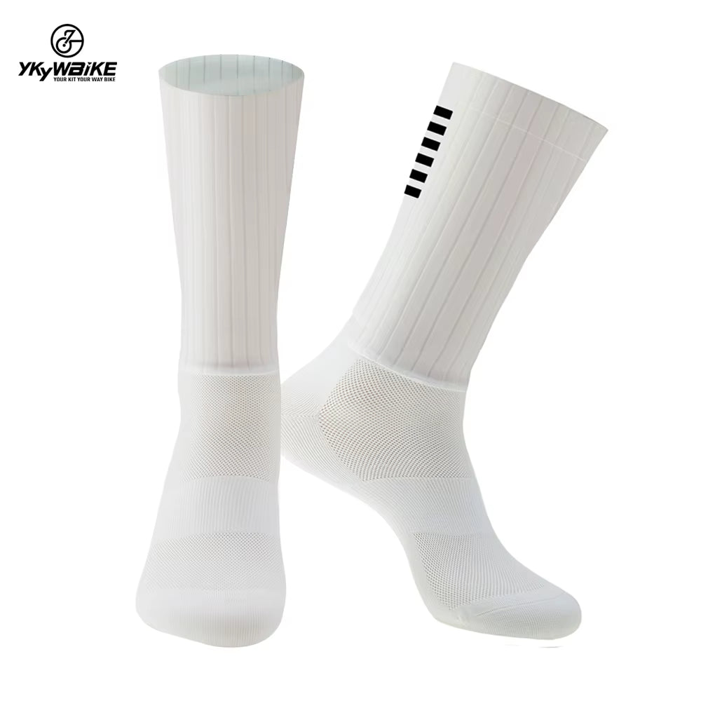 anti Slip Silicone Aero Socks Cycling Socks Men Bicycle Sport Running Bike Socks