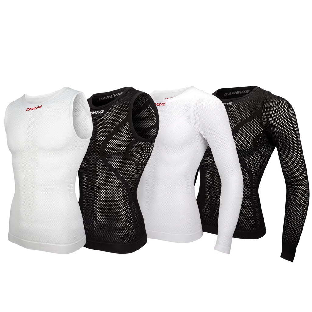 Cycling Jersey Seamless Compression Tight Men'S Cycling Jersey Breathable High Elastic Fishnet Shirt Cycling Clothing