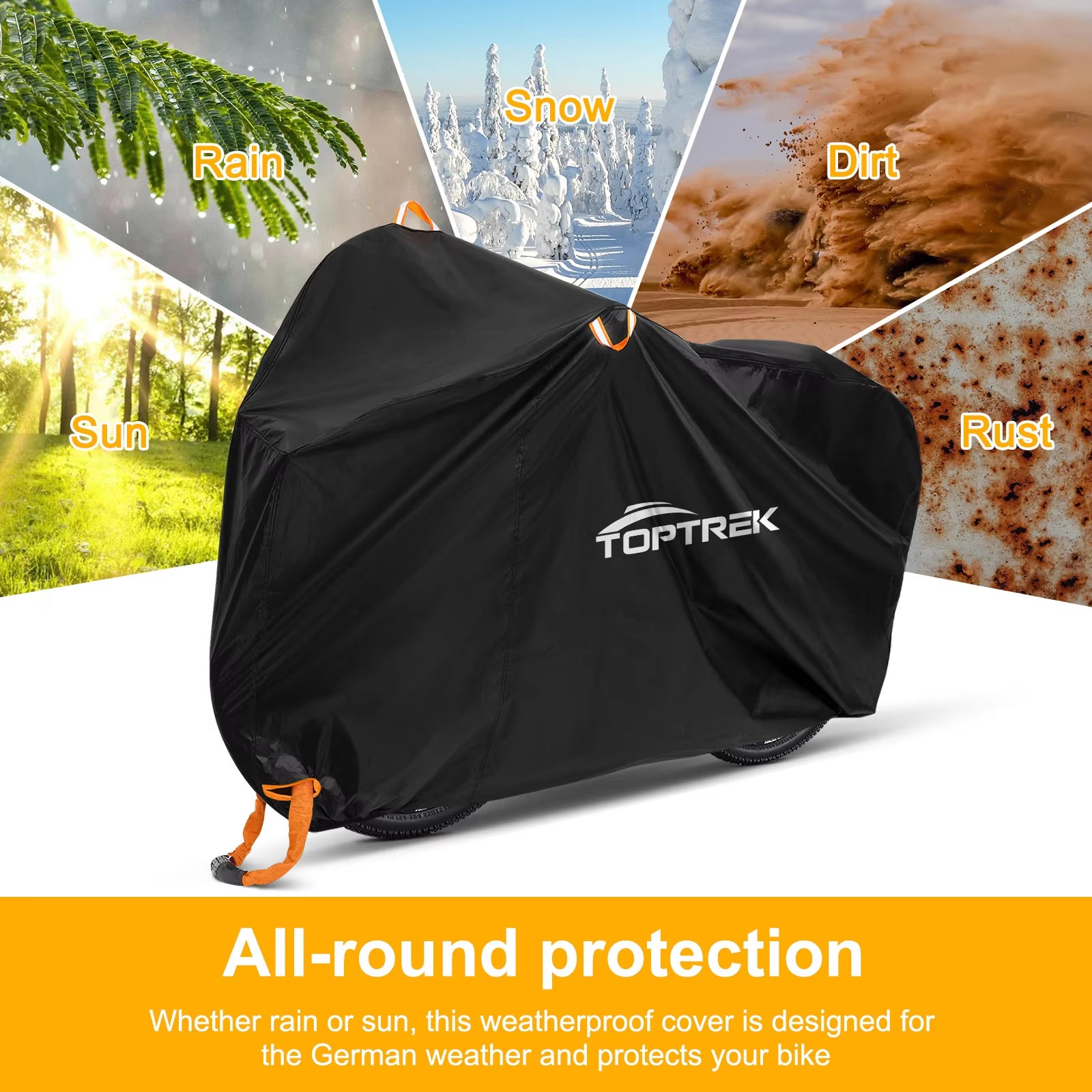 Bike Cover 210D High Quality Bicycle Protector Multipurpose Rain Snow Dust Waterproof New All Weather Protective Covers
