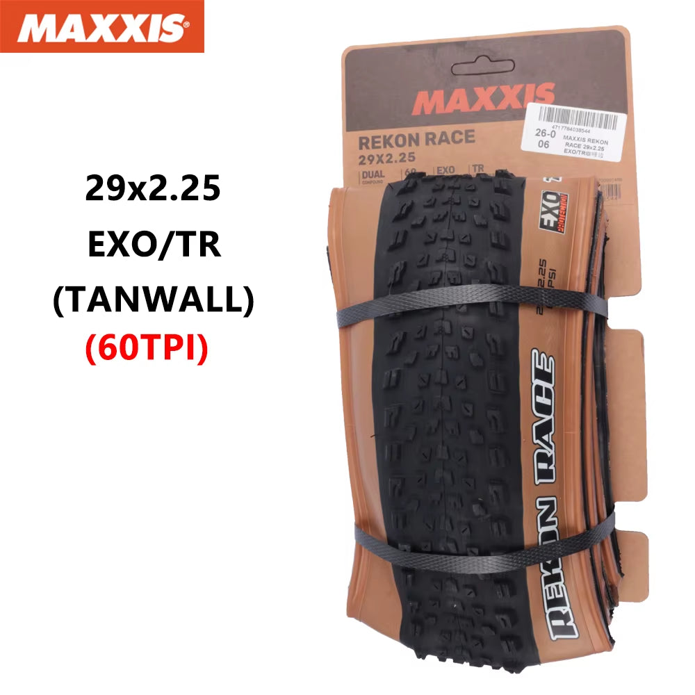 MAXXIS REKON RACE Original Mountain Bicycle Tyre 29X2.25 29X2.35 29X2.4 Foldable anti Puncture Tubeless XC Off-Road Bike Tires