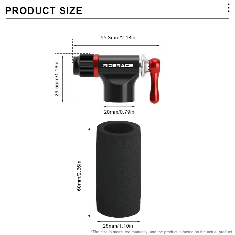 Bicycle CO2 Pump Mini Portable Hand Cycling Tire Tube Inflator Aluminum Alloy Bike Air Pump Schrader Presta Valve AV FV