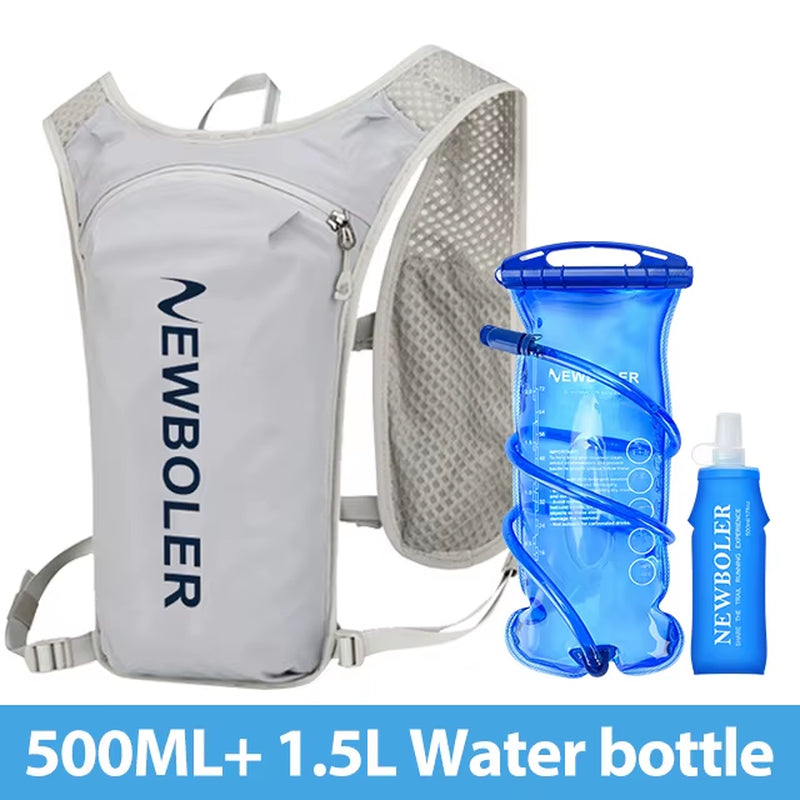 Trail Running Backpack 5L Ultra Lightweight Hydration Vest Breathable Functional Pack for Marathon Cycling Hiking