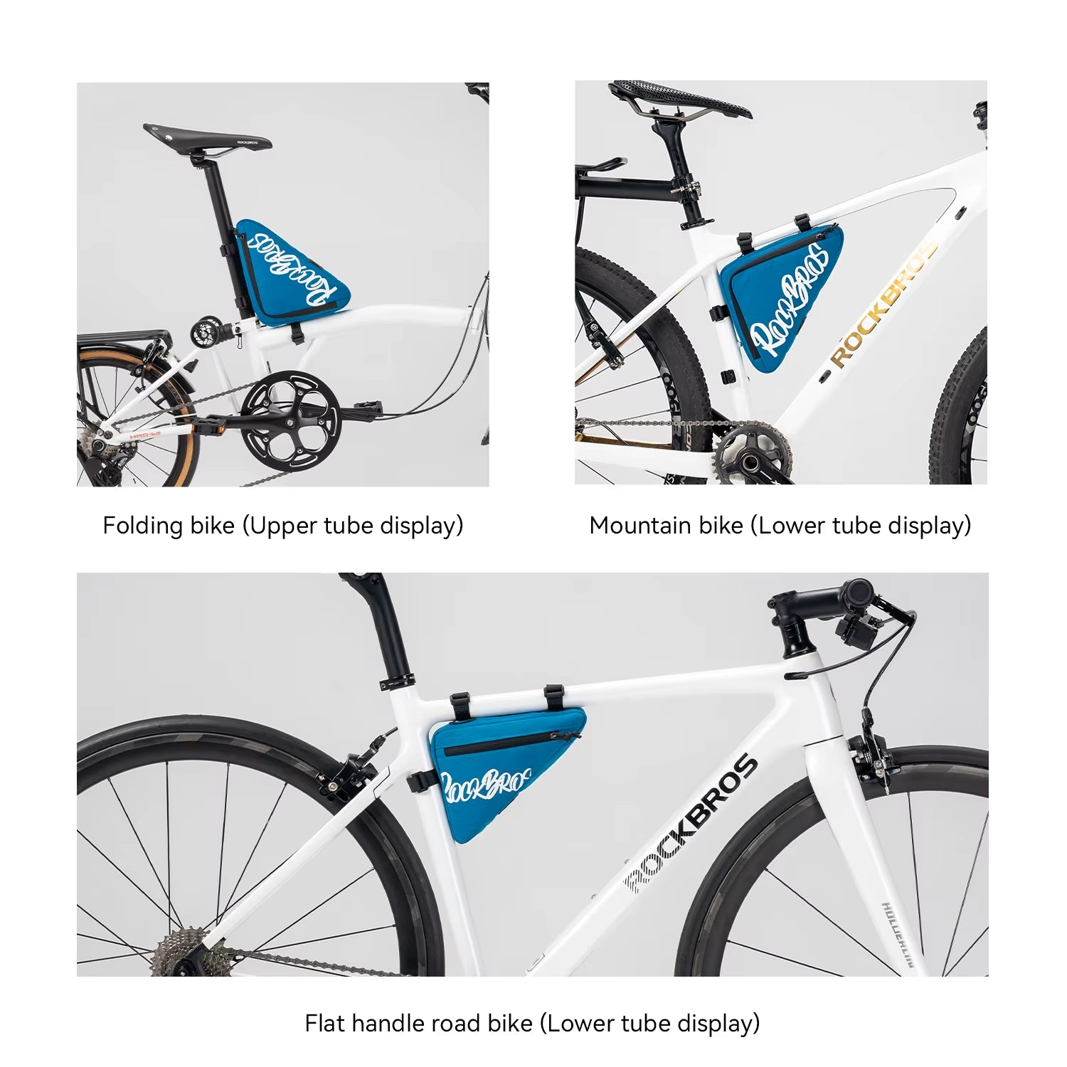 Bicycle Bottom Tube Bag Triangle Upper Top Tube Bag Front Beam Bike Bag MTB Road Vehicle Tool Saddle Bag Cycling Bags