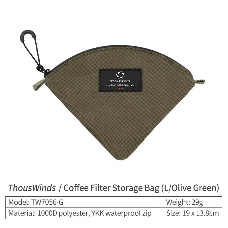 Camping Portable Coffee Paper Storage Bag Outdoor Kitchen Organizer Multifunctional Camping Supplies